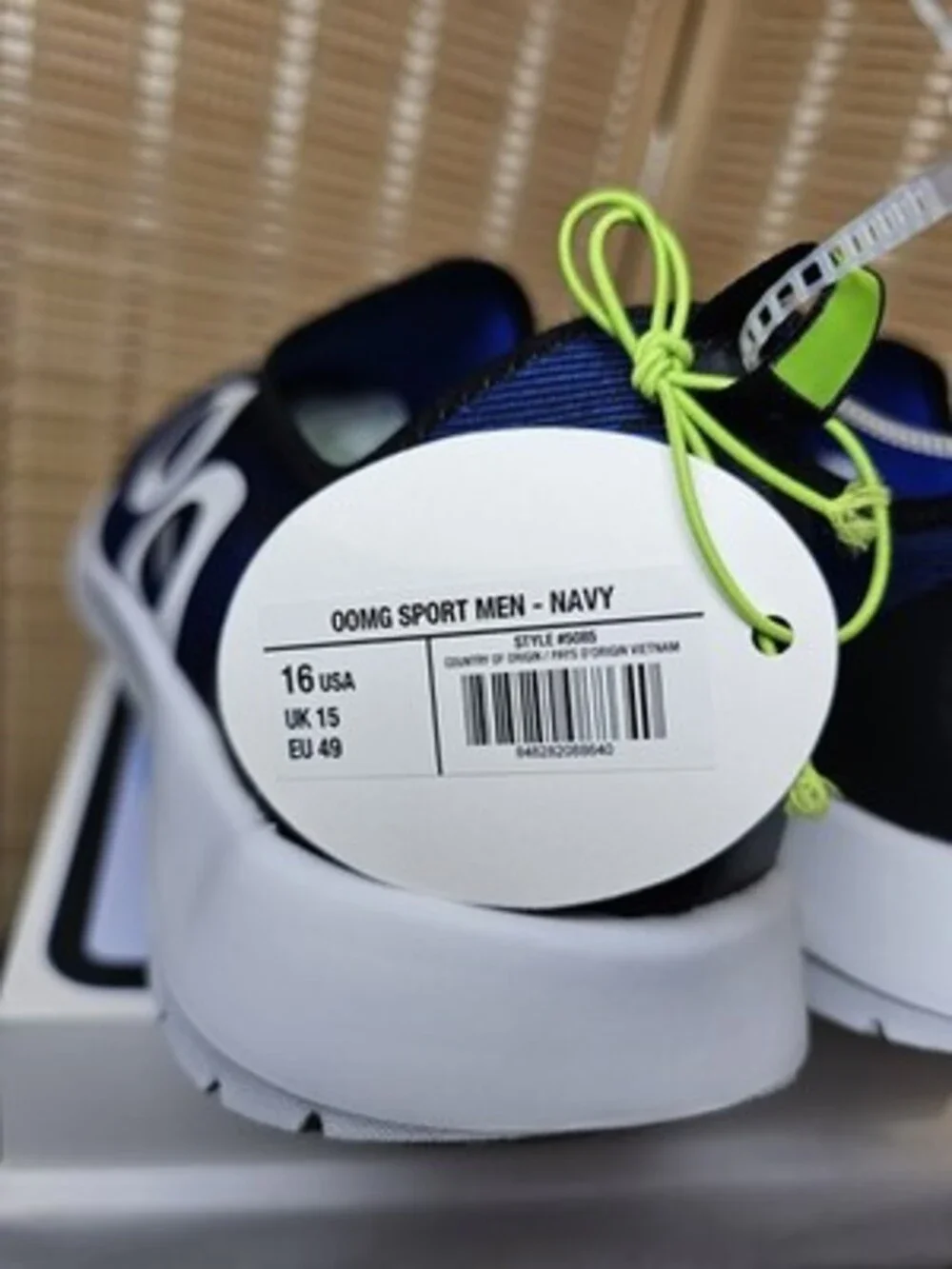 OOFOS OOMG Sport Recovery Shoes Navy Men's US 16 UK 15 EU 49 New with Tags